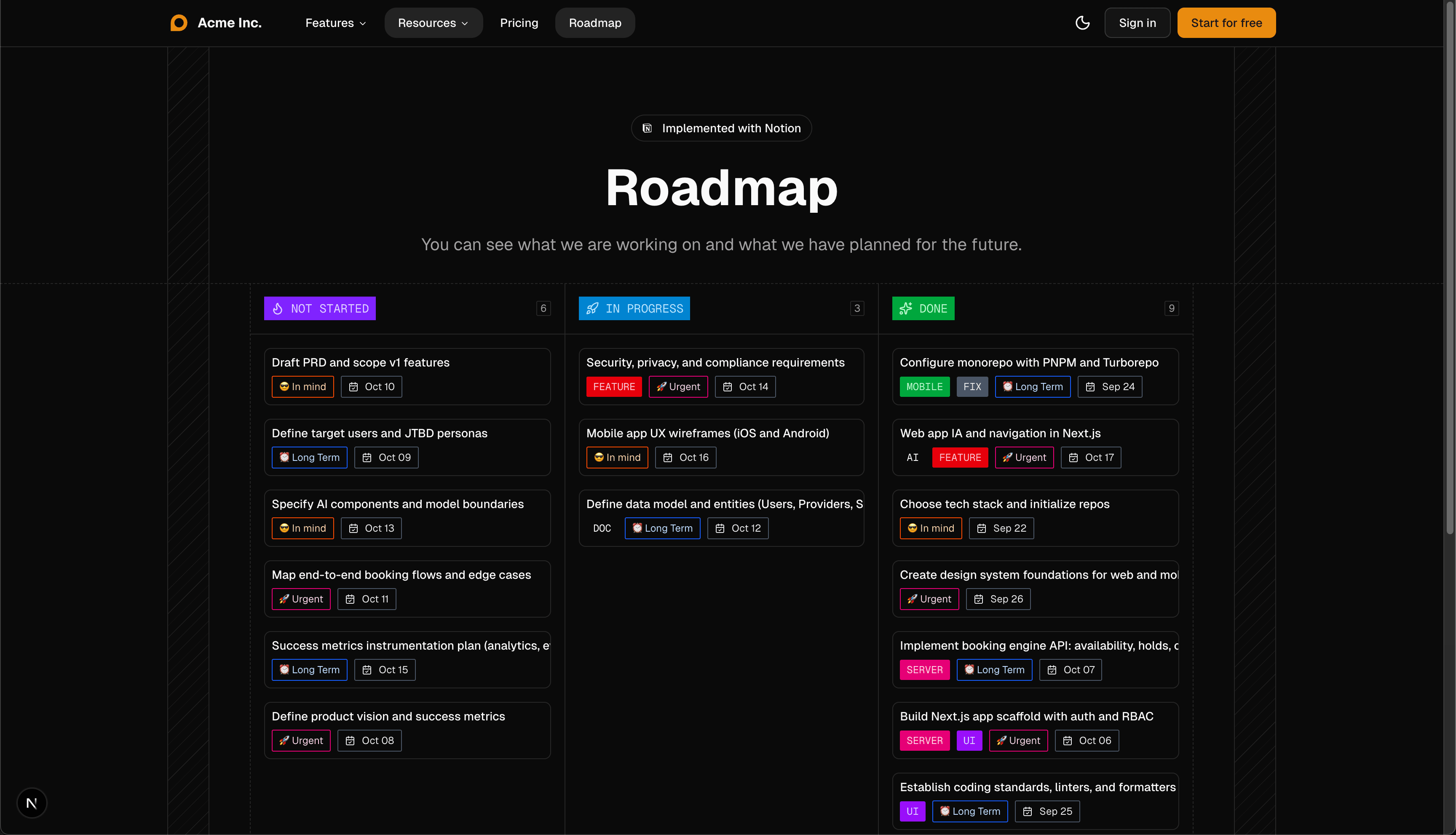 marketing.screenshots.pages.roadmap - Dark Mode