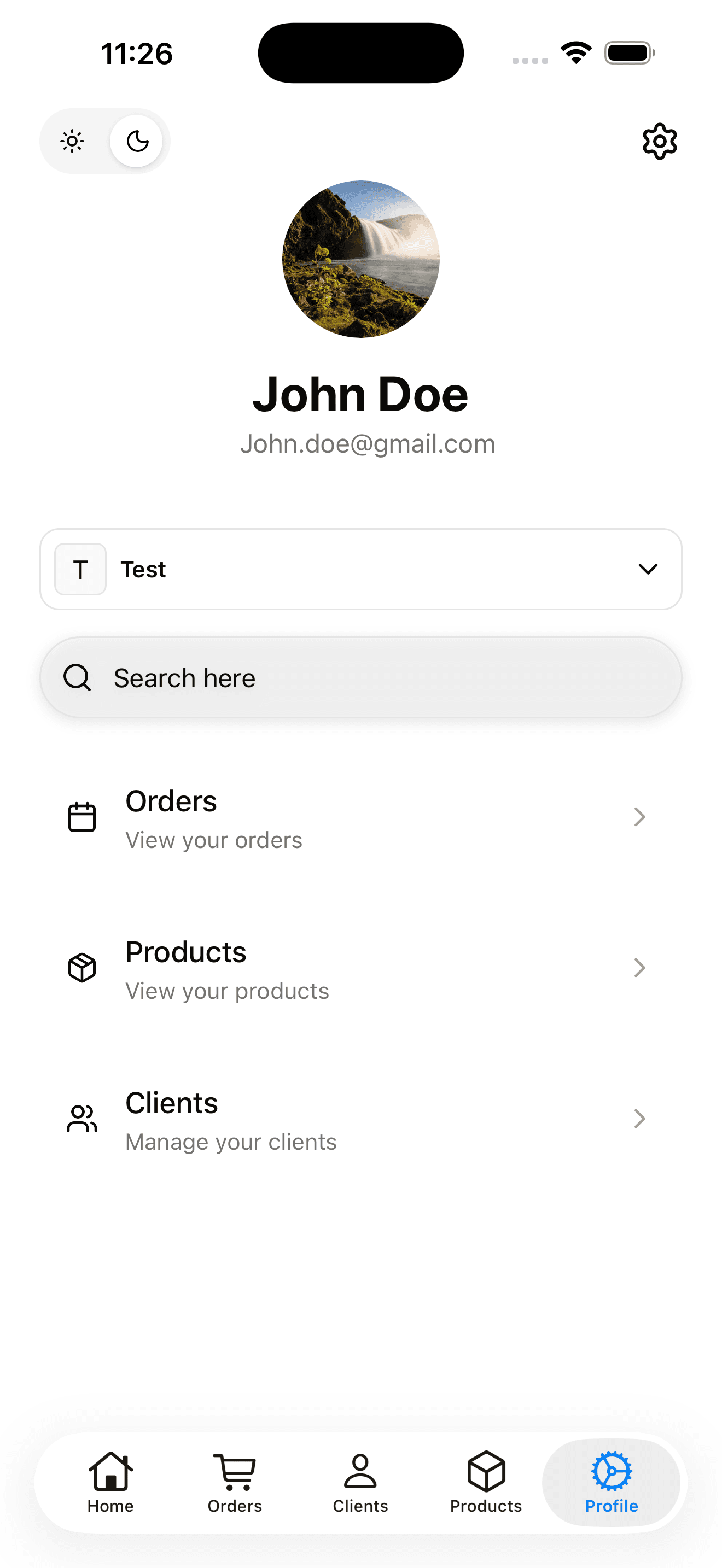Profile - Light Mode