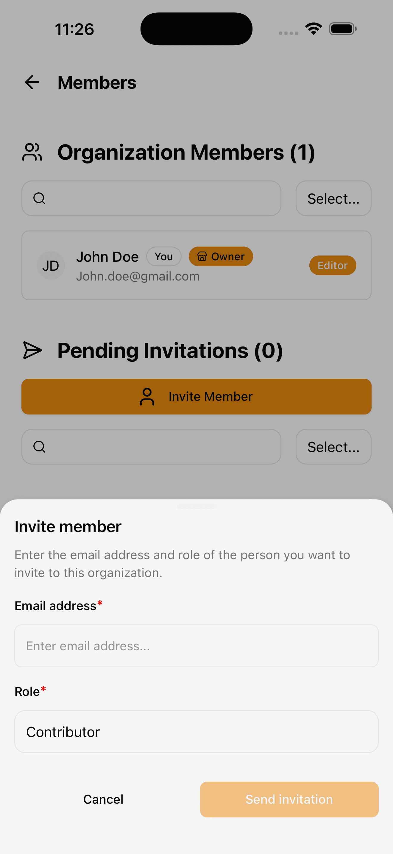 Add Members - Light Mode